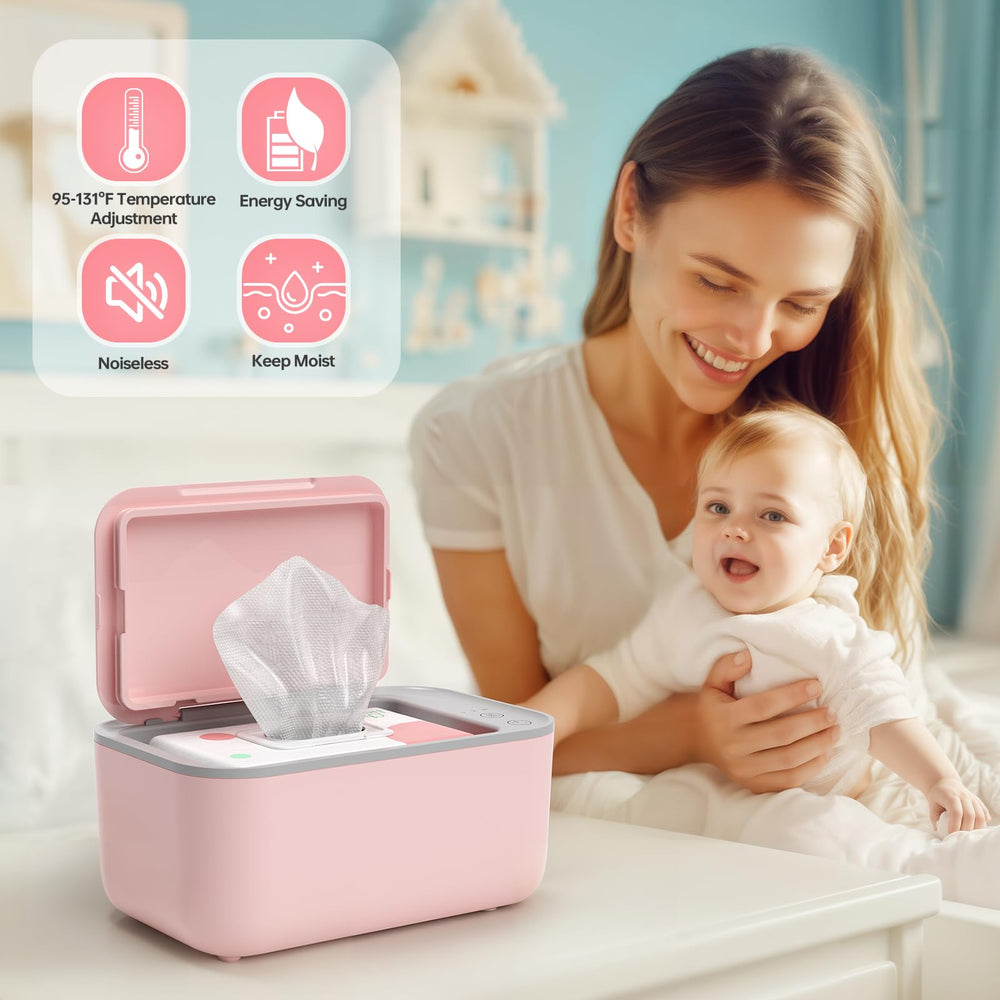 Chefhandy wipe warmer in dim nursery lighting supports calm bedtime routines.