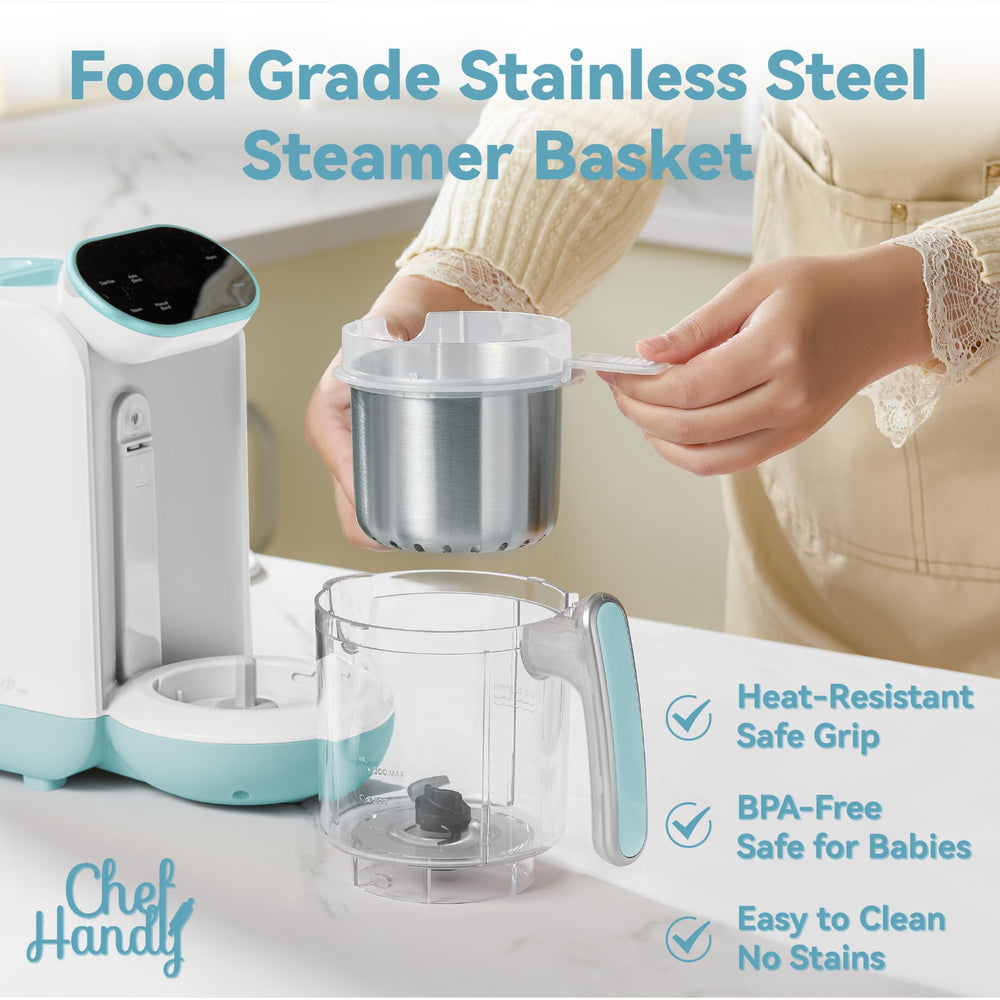 Chefhandy sterilizer and bottle warmer setup for quick, clean feeds.