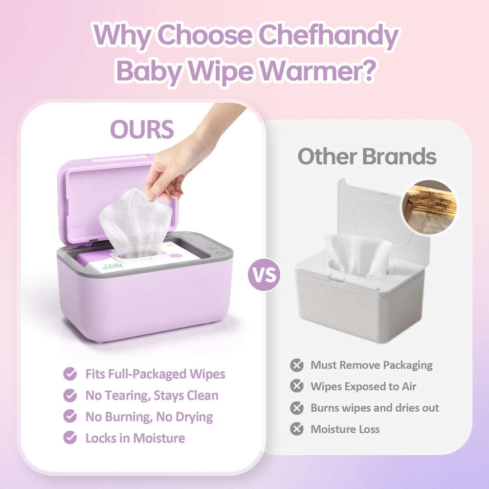 Chefhandy wipe warmer large capacity holds up to 100 wipes