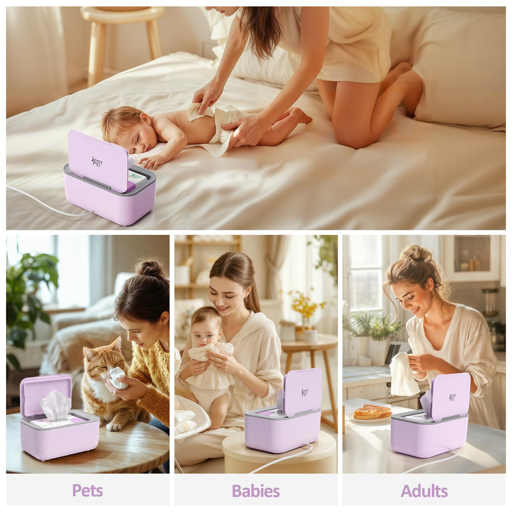 Chefhandy wipe warmer temperature settings panel with Low, Medium, High