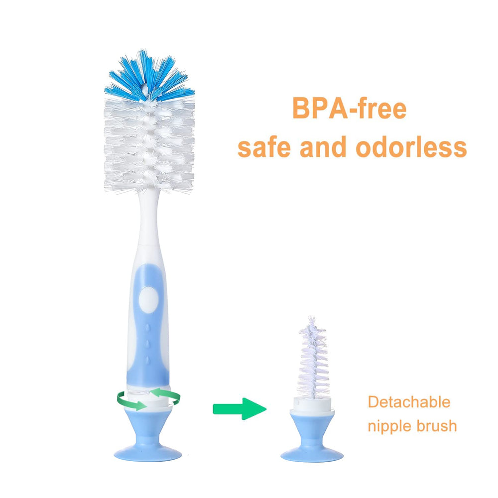 Chemimoso 360-degree deep-clean brushes tackle hard to reach bottle areas.