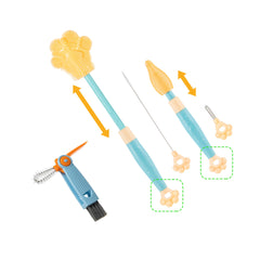 Chemimoso adjustable handle bottle brush extended reach for large cups