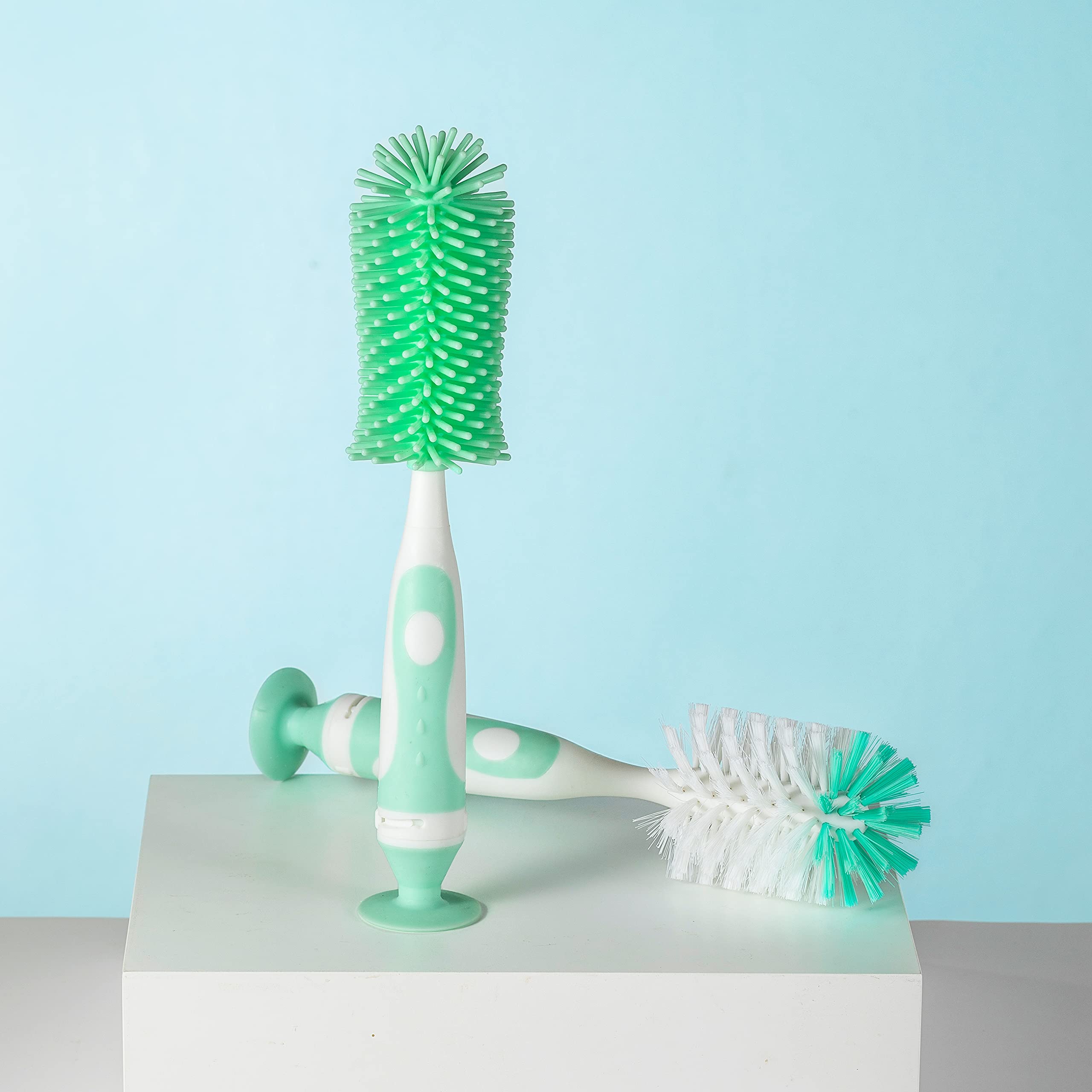 Chemimoso baby bottle brush long handle reaches tight corners with ease