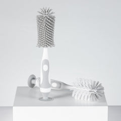 Chemimoso baby bottle brush with long handle; easy reach for tall bottles.