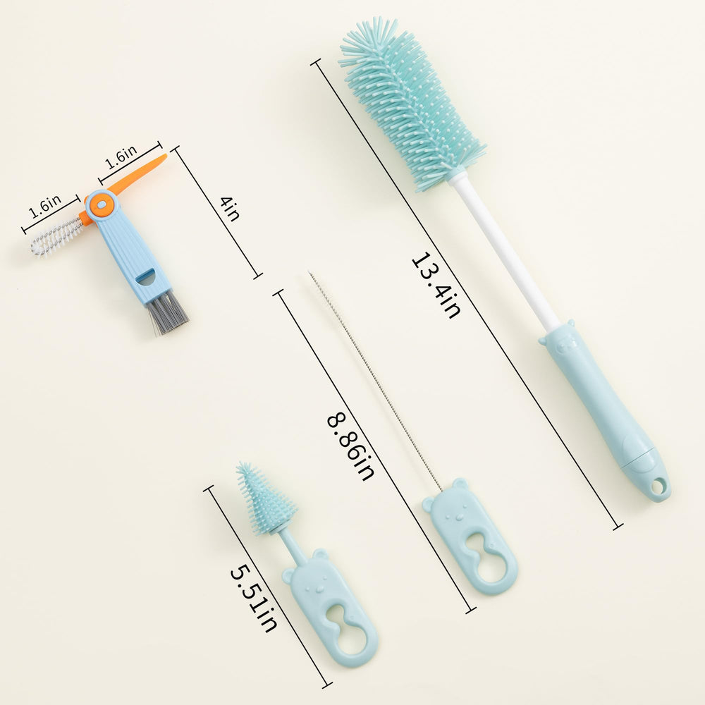 Chemimoso baby bottle brush cleans delicate bottles without scratches.