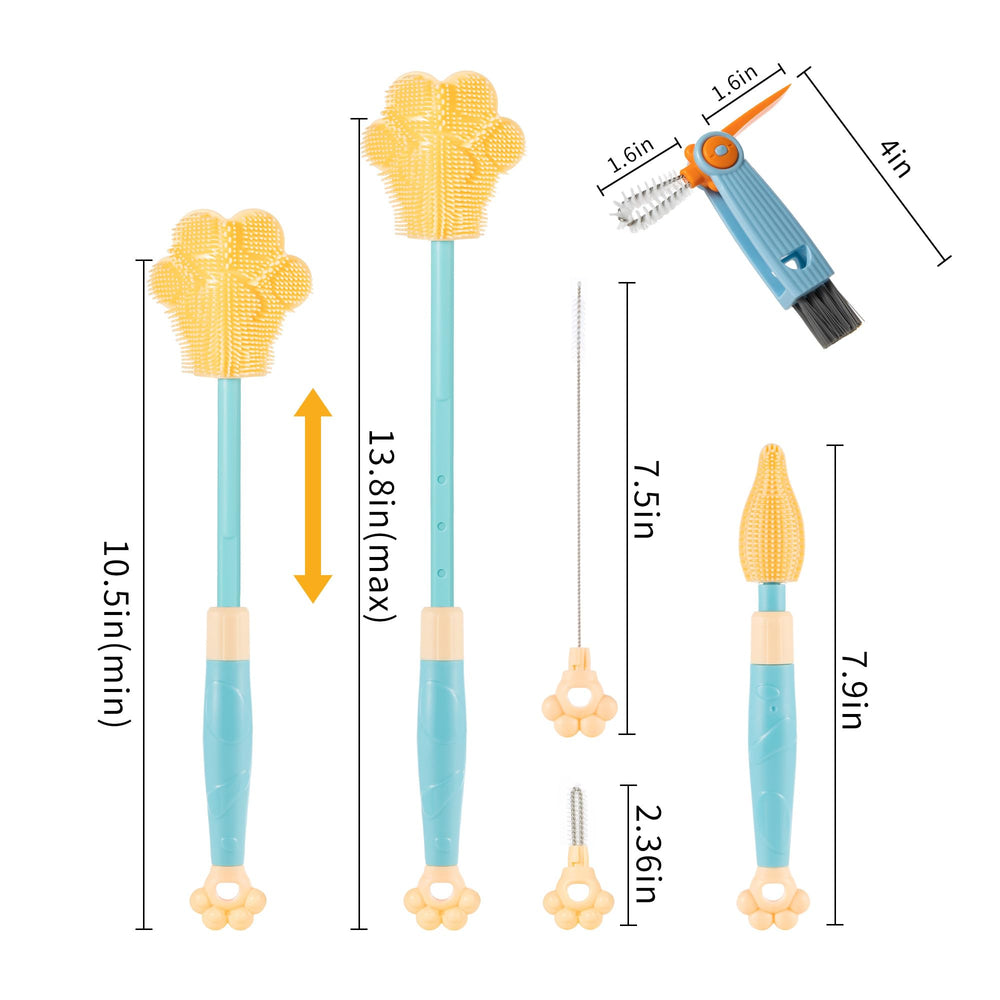 Chemimoso hidden straw brush inside handle for beverage straws