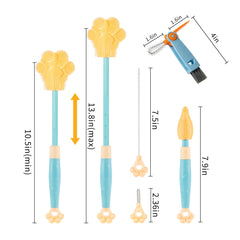 Chemimoso hidden straw brush inside handle for beverage straws
