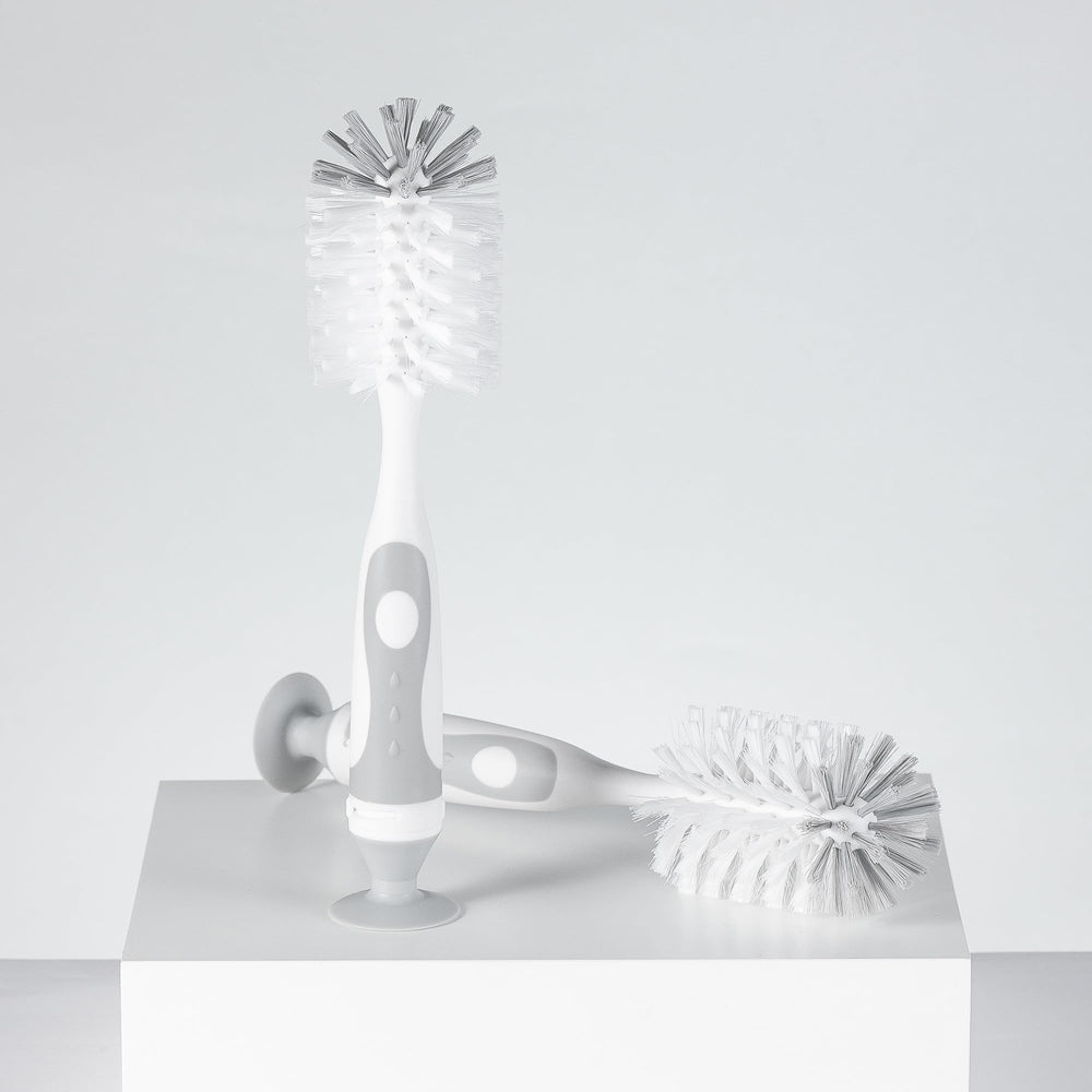 Chemimoso nipple brush base gray cleans tiny crevices and lids.