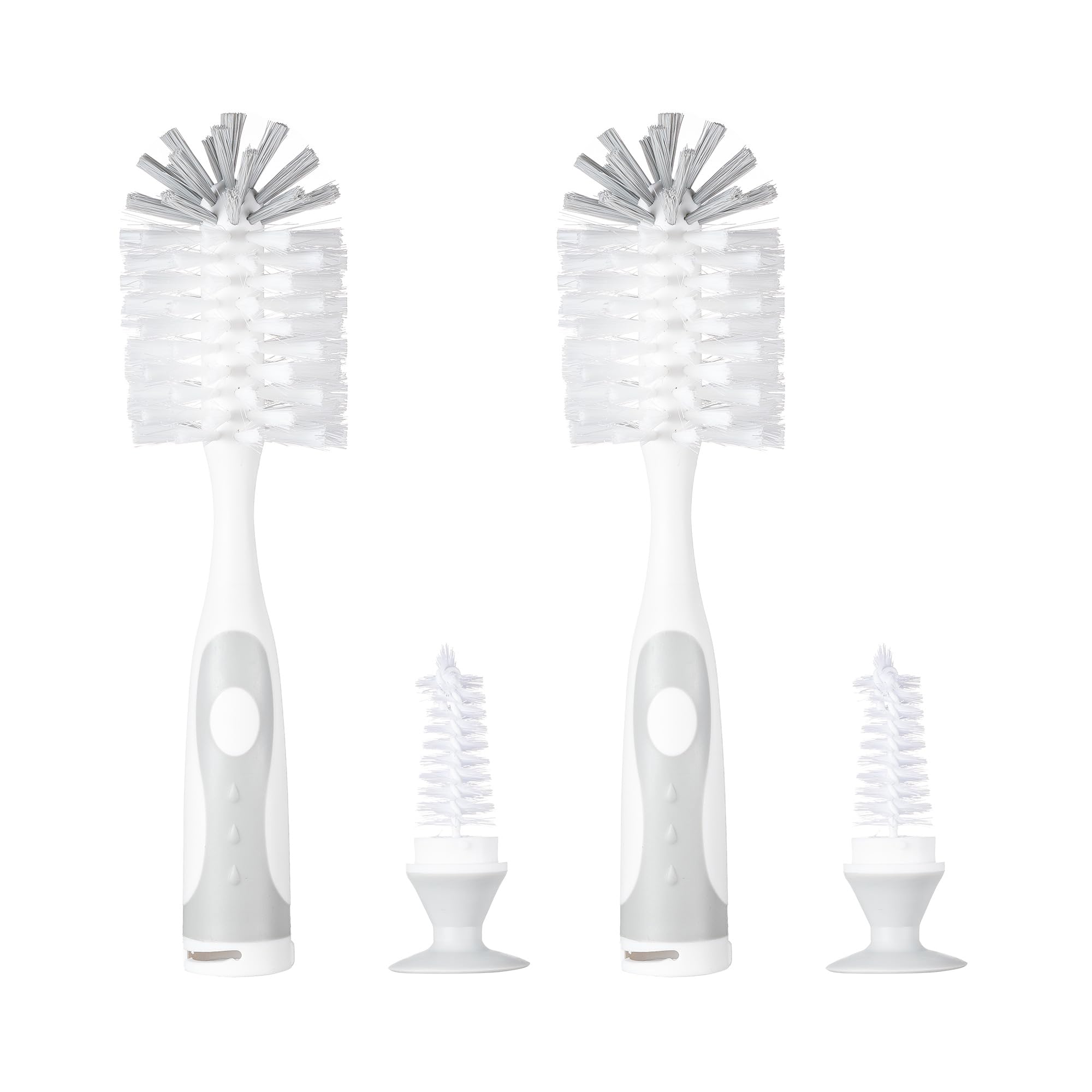 Chemimoso multifunctional cleaning brush bottle brush gray for thorough bottle cleaning.
