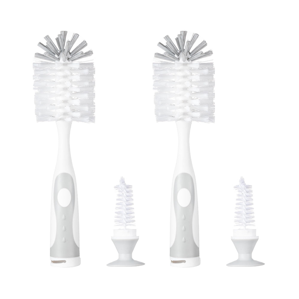 Chemimoso multifunctional cleaning brush bottle brush gray for thorough bottle cleaning.