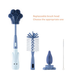 Chemimoso nipple brush detail highlights easy access to nipple crevices for thorough cleaning.