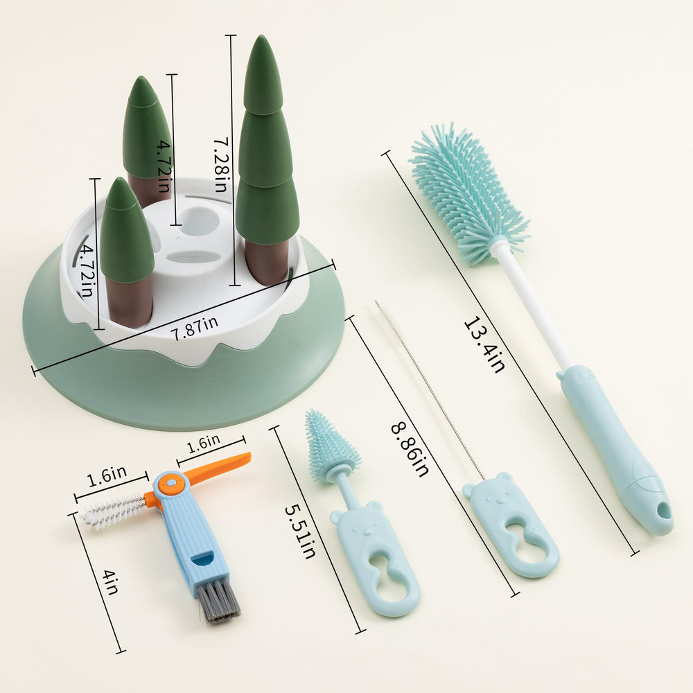 Chemimoso pacifier brush designed for gentle, hygienic cleaning of small parts.