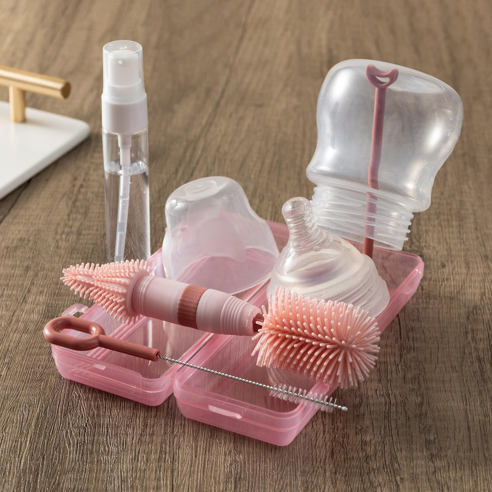 Chemimoso scalable bottle brush with pacifier brush supports multiple sizes.