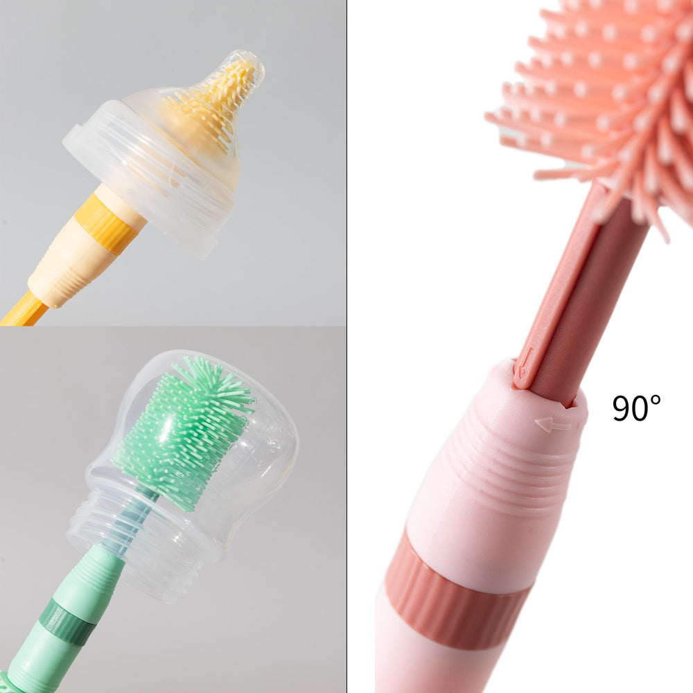 Chemimoso straw brush cleans narrow straws for easy bottle reuse.