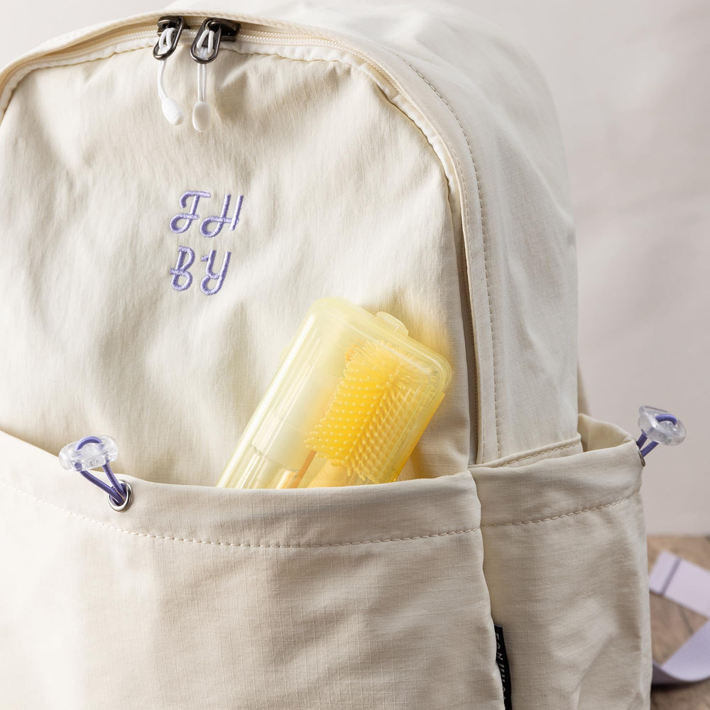 Chemimoso portable travel cleaning kit in yellow for on-the-go bottle care