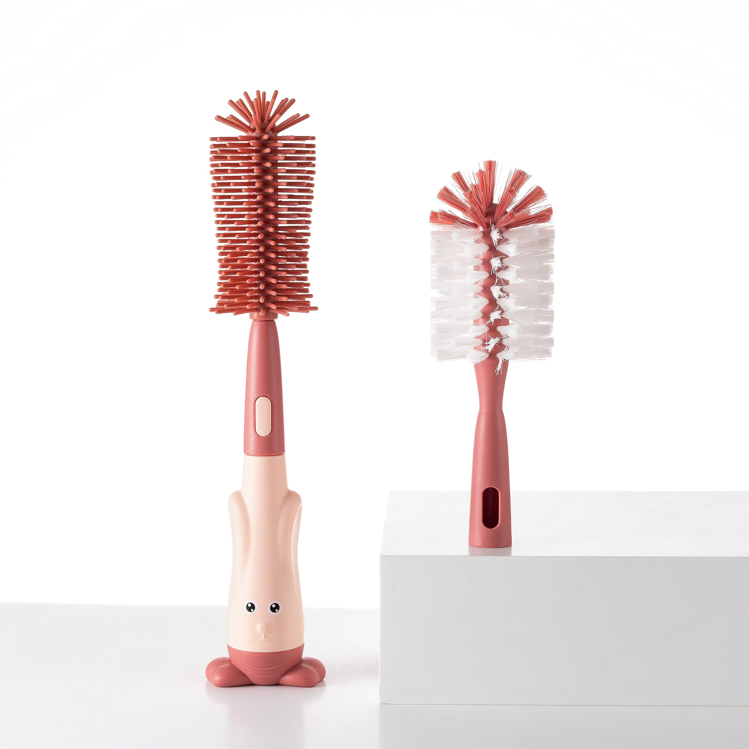 Chemimoso multifunctional brush with rabbit handle for easy bottle cleaning