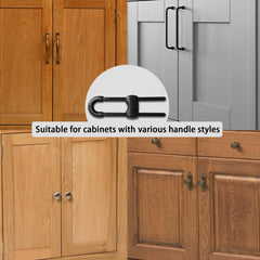 Chengcan cabinet locks installation-step-2 shows securing around handles for secure placement.