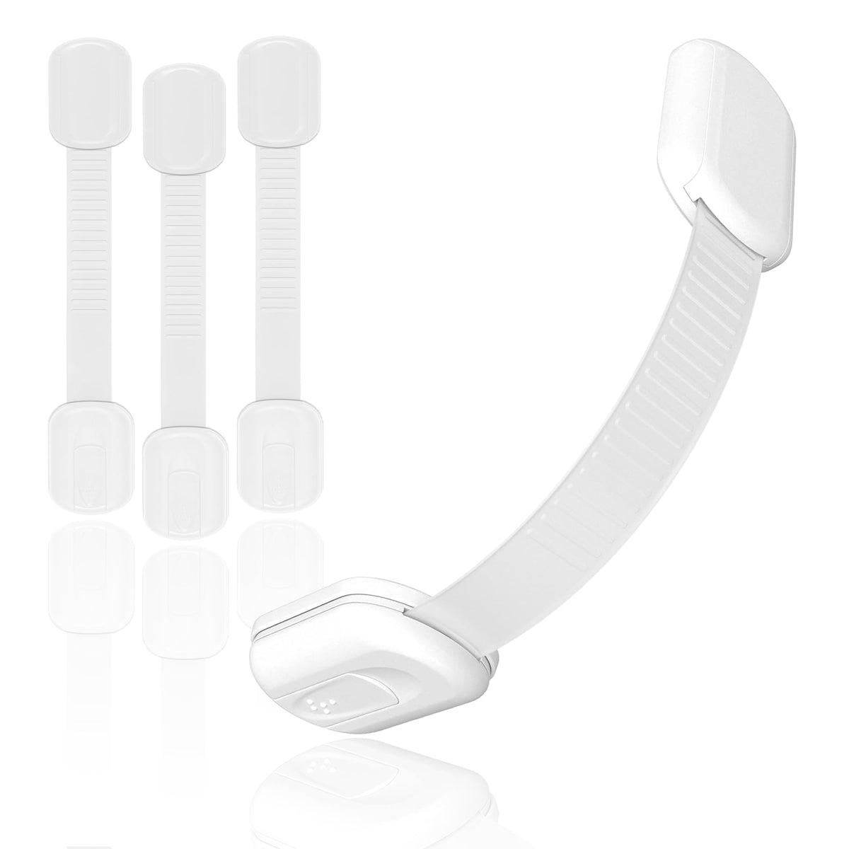 Chengcan cabinet locks no-drills white for tool-free installation