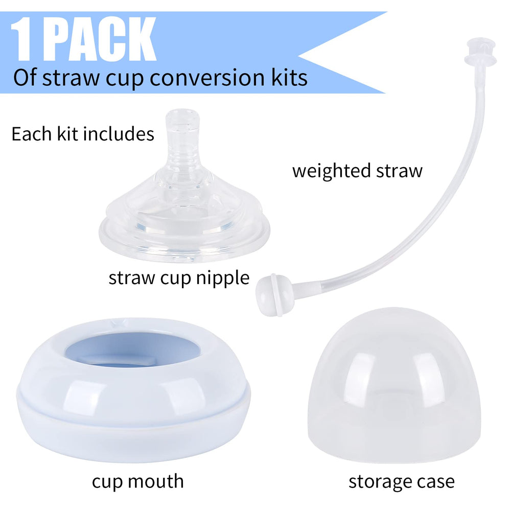 ChengFu weighted straw enables drinking from any angle for on-the-go feeding.
