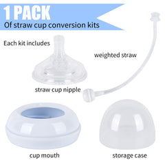 ChengFu weighted straw enables drinking from any angle for on-the-go feeding.