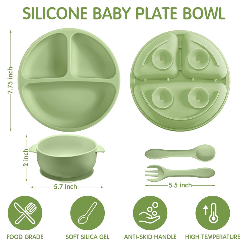 CHENGU baby silicone bowl with suction cup attached for stable feeding