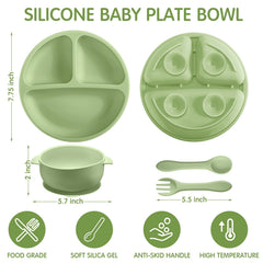 CHENGU baby silicone bowl with suction cup attached for stable feeding