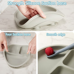 CHENGU baby utensils spoon and fork set for safe feeding