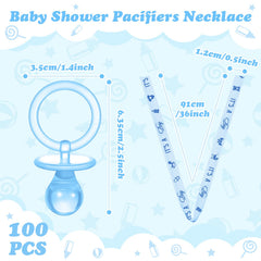 CHENGU acrylic pacifier necklace close-up, soft lightweight design for safe wear.