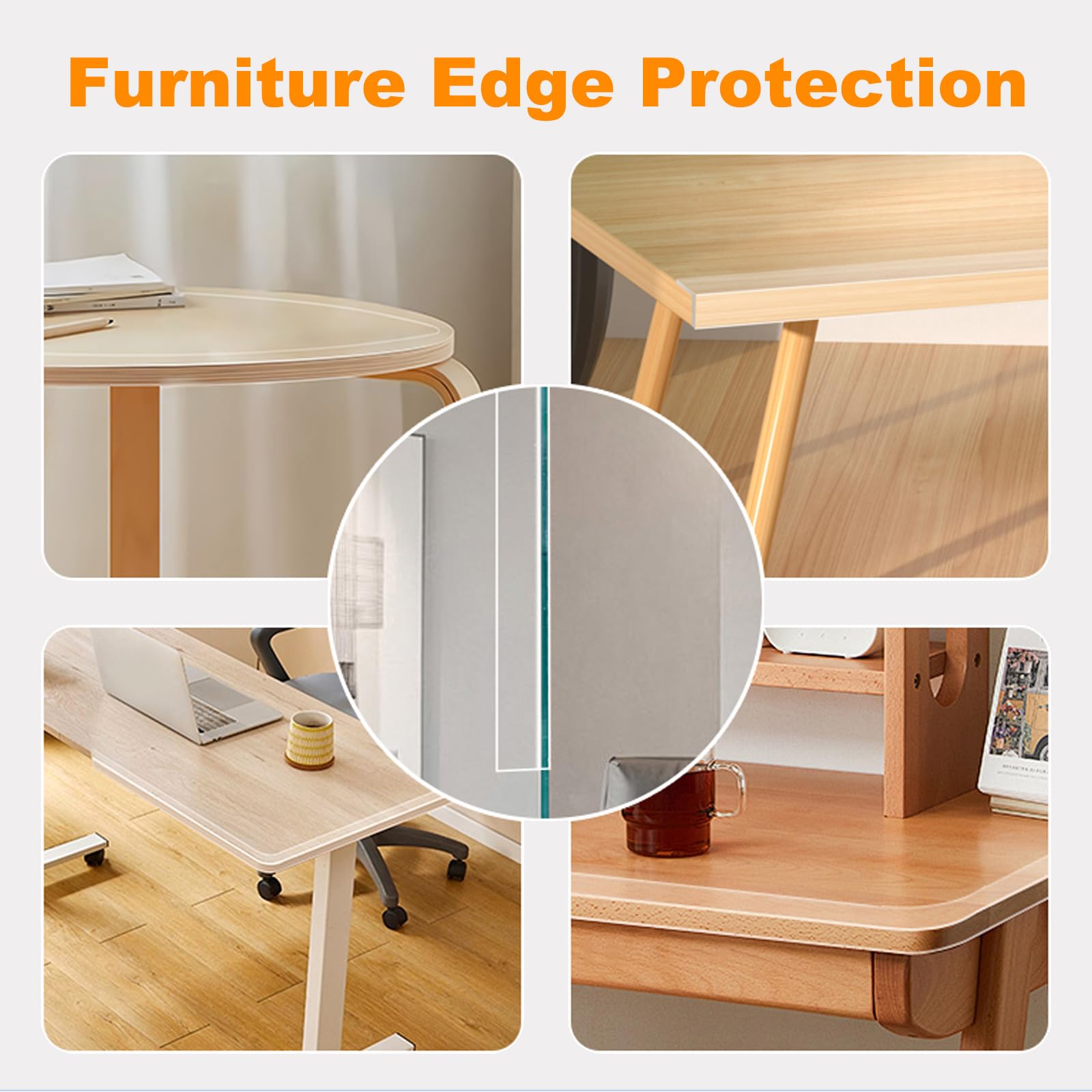 CHENYA versatile corner guard protects furniture, walls, and shelving across rooms