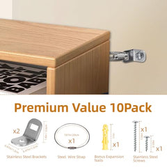Chenyu anti-tip straps for TV and shelves reduce tipping risk.