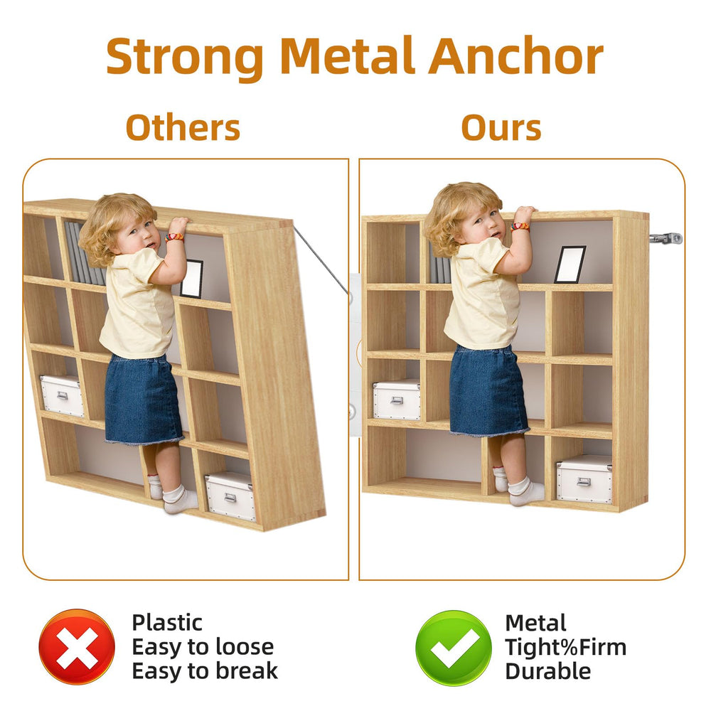 Chenyu dresser-anchor-wall securement for toddler rooms and nurseries.