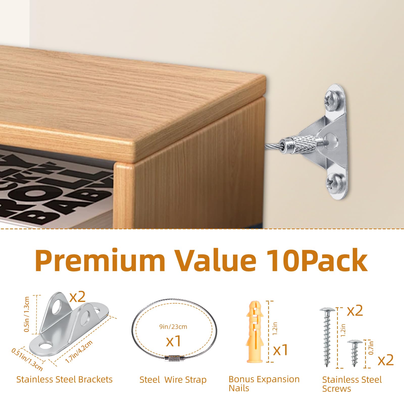 Chenyu furniture anchors crib secure for nursery safety