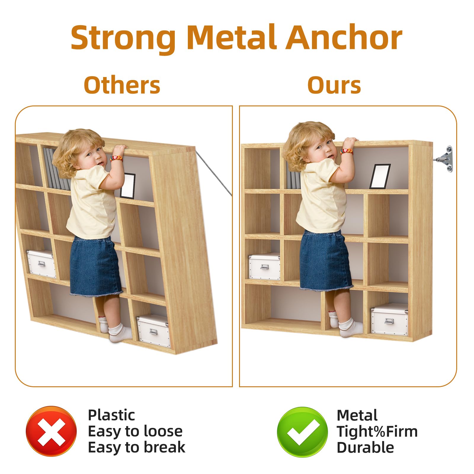 Chenyu furniture anchors wall install guide for mounting stability