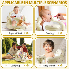 CHEPULA bear-design baby seat adds playful style while supporting play.