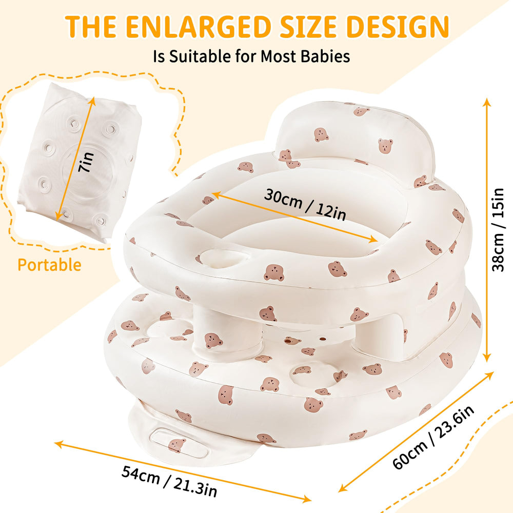 CHEPULA Bear-Large side usage demonstrates stability for babies learning to sit independently
