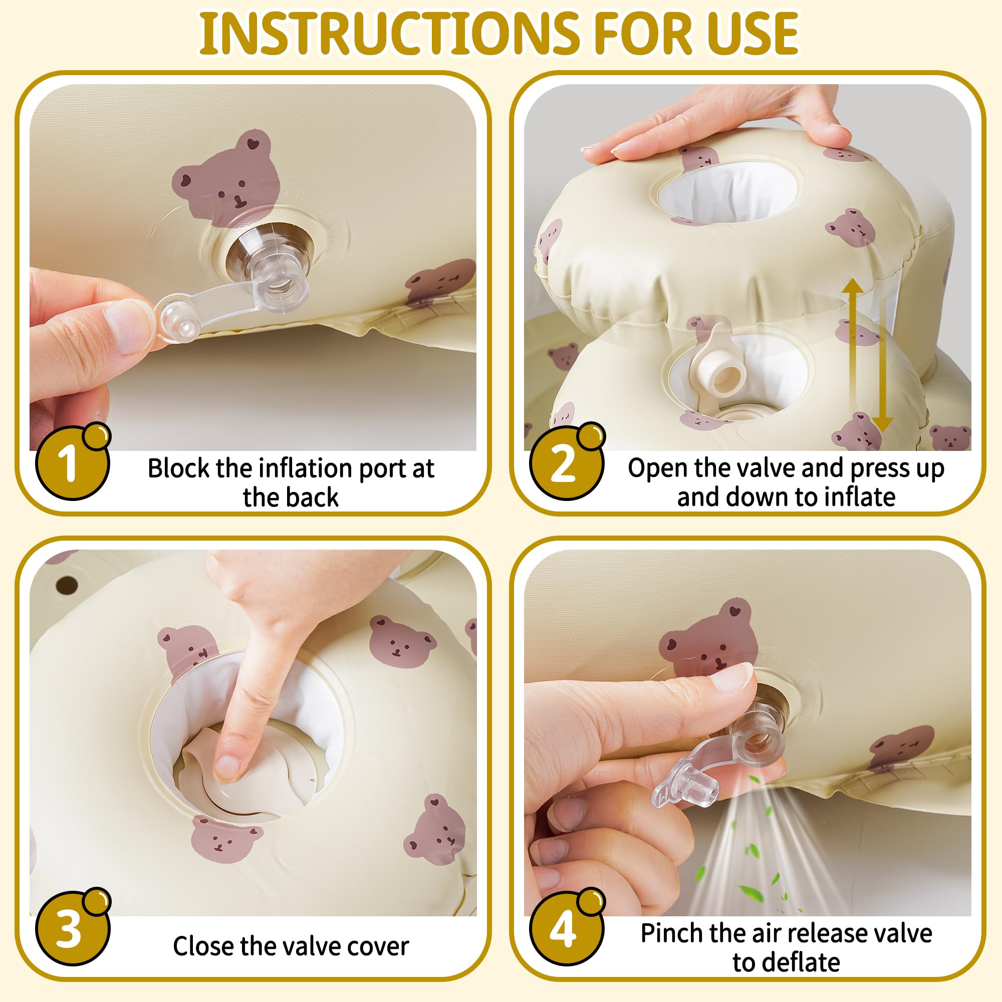 CHEPULA BPA-free PVC material ensures safe, comfortable use for babies.