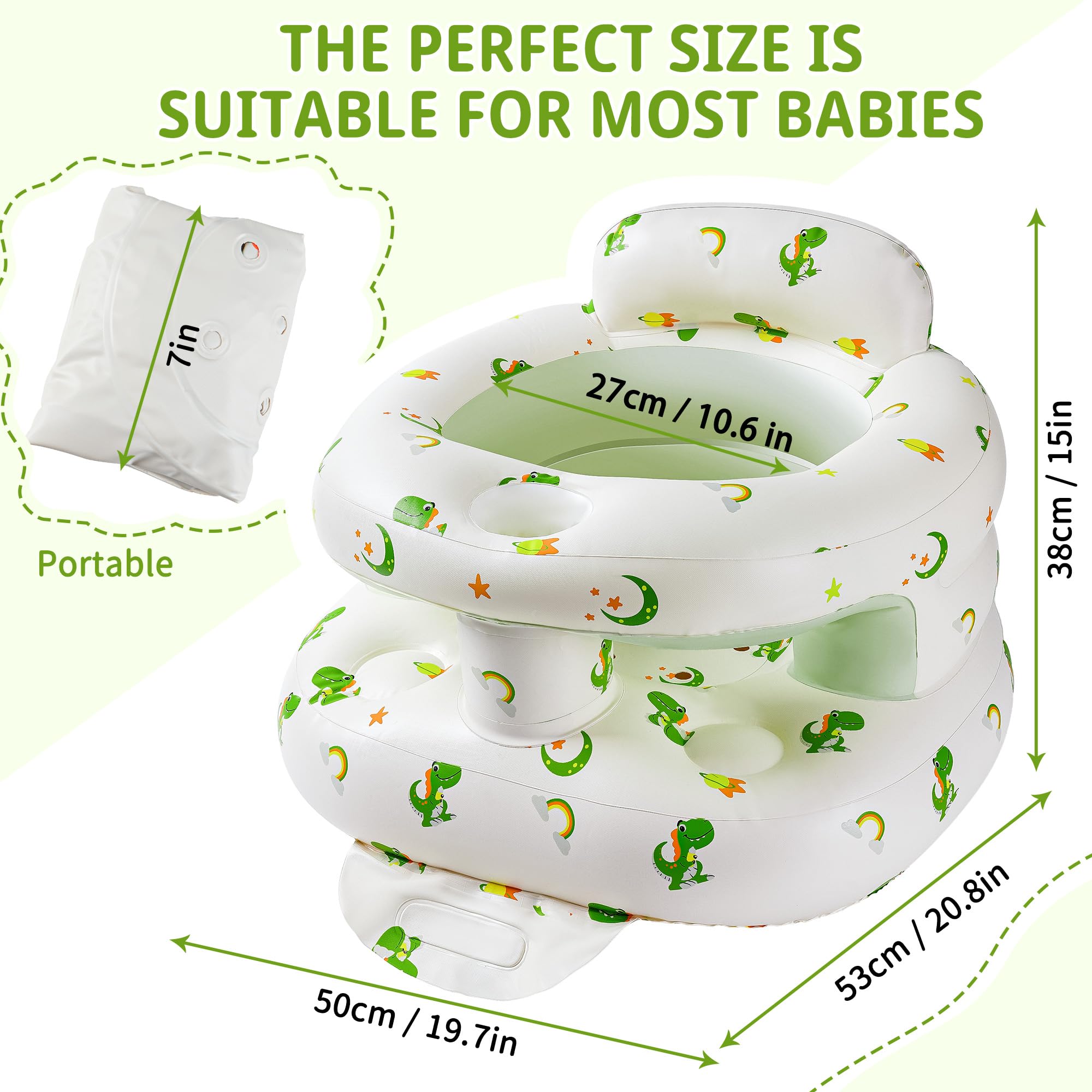 CHEPULA inflatable seat built-in air pump enables fast, tool-free inflation.