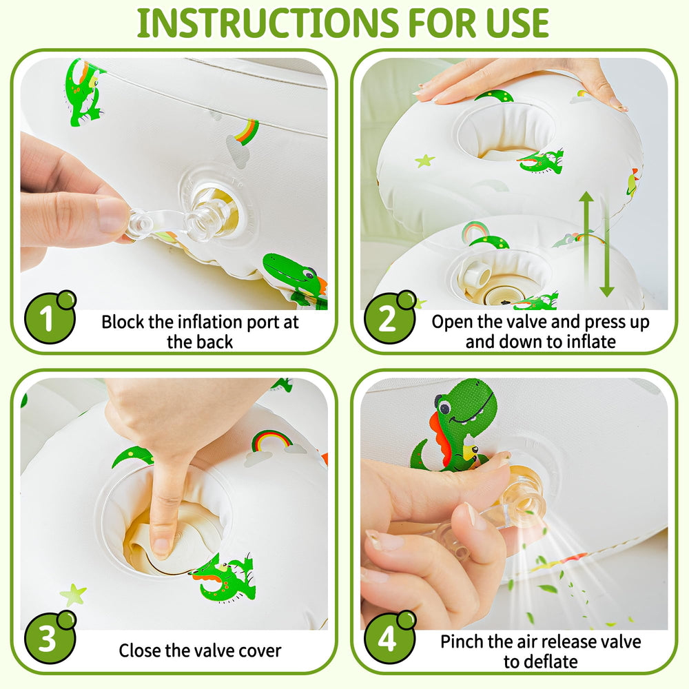 CHEPULA inflatable baby seat tray supports snacks and playtime.