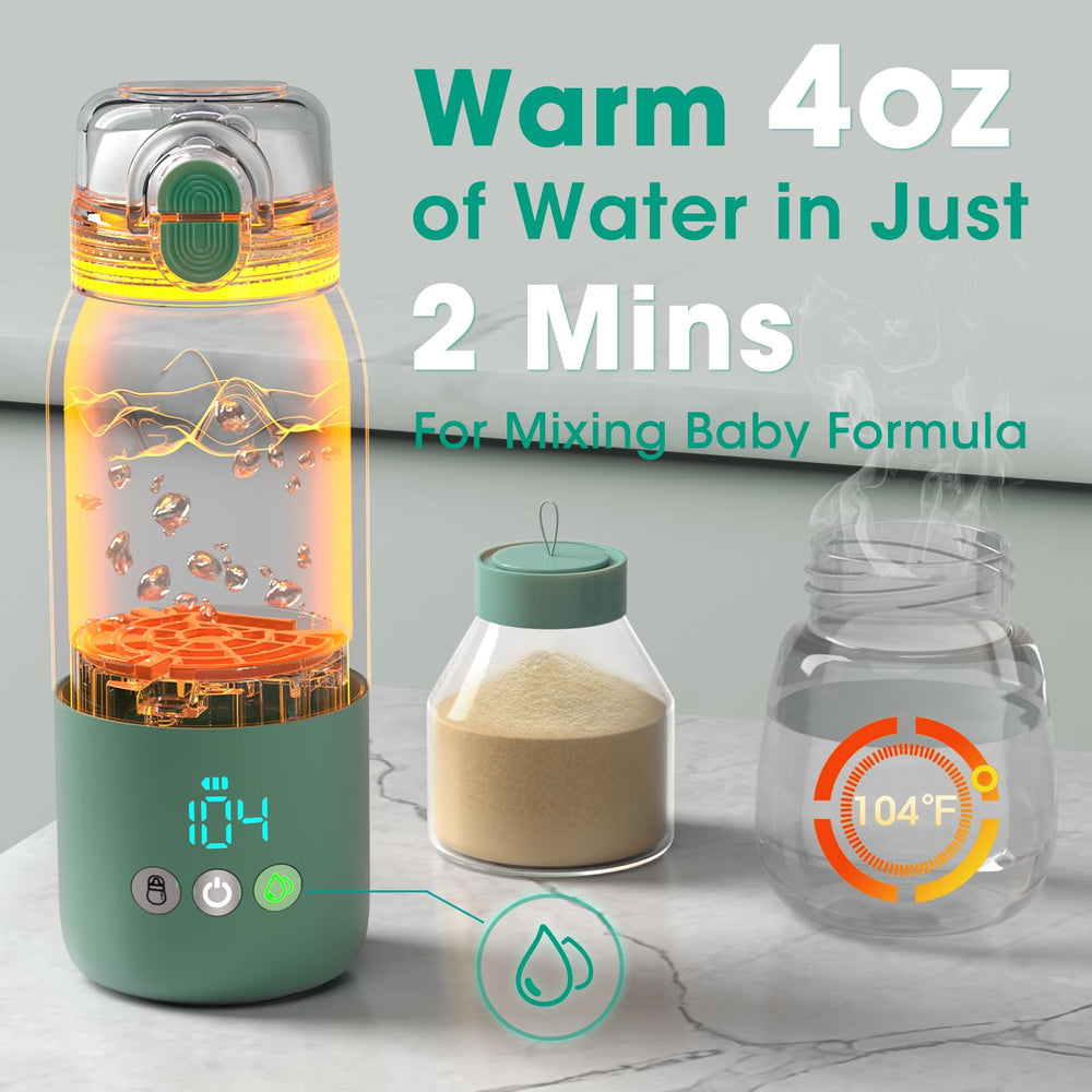 Dual heating modes for milk and water on the Cheri Baby warmer.