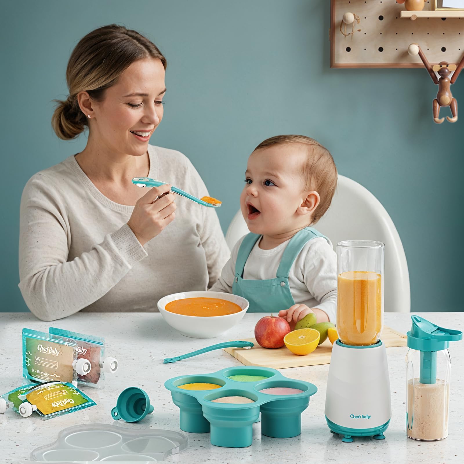 CheriBaby icicle-in-cup keeps meals fresh during outings