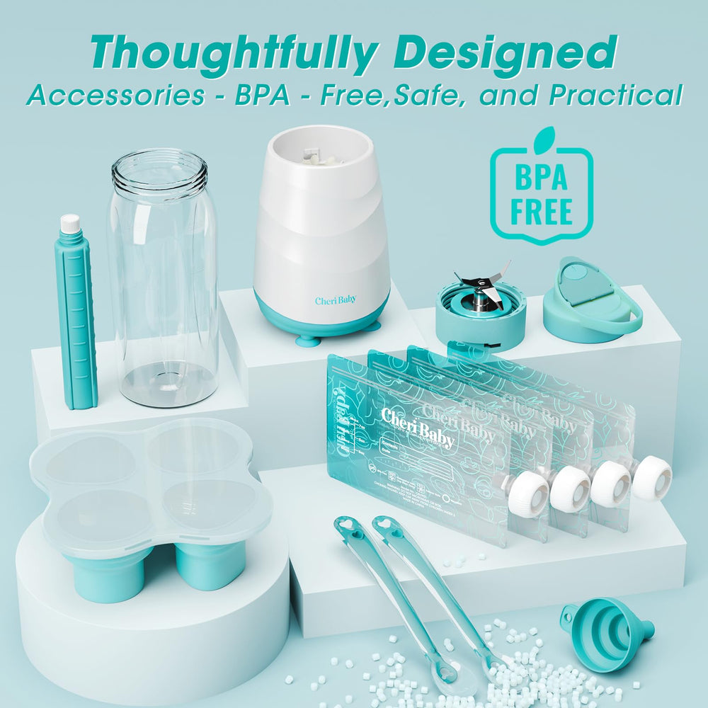 CheriBaby reusable-food-pouches reduce waste and simplify snack prep