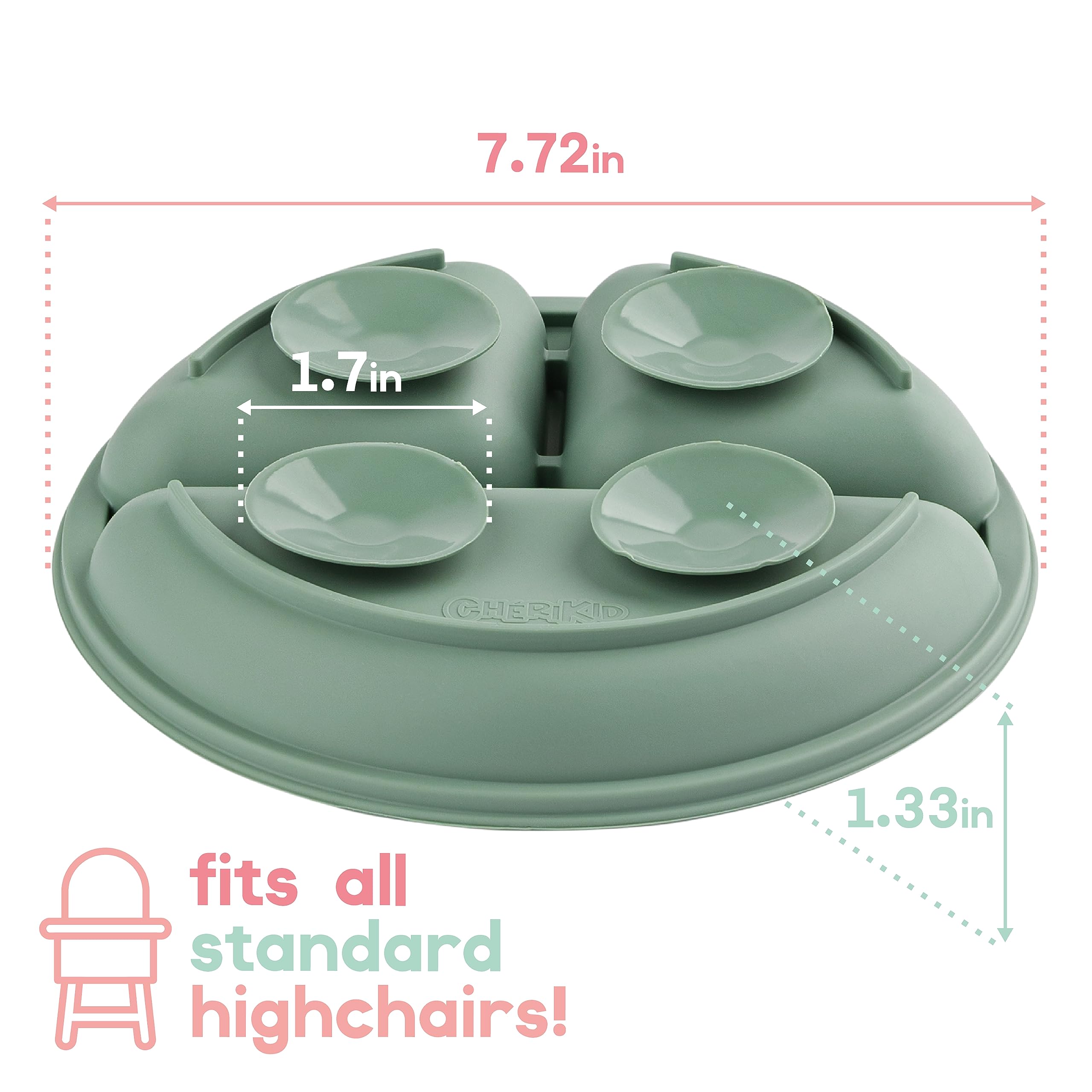 ChériKid suction plates ideal for baby-led weaning setups.