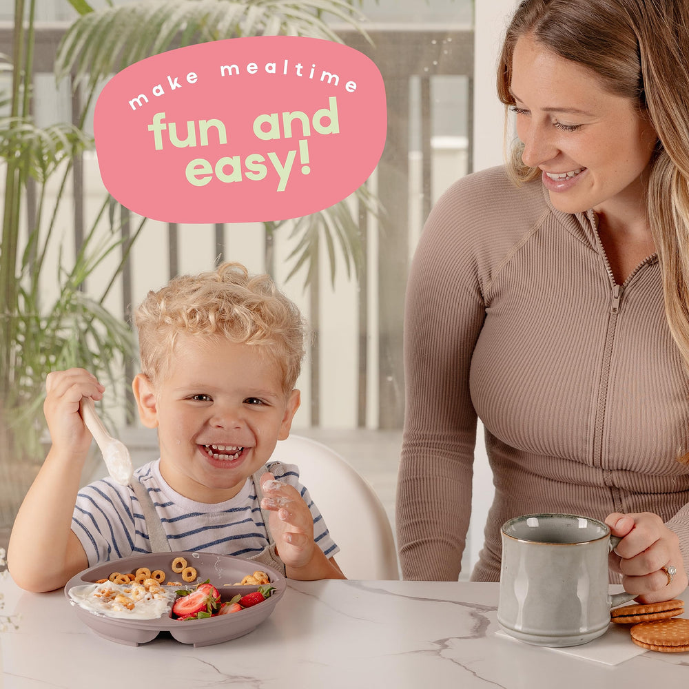 ChériKid suction plates simplify cleanup with durable non-toxic silicone.