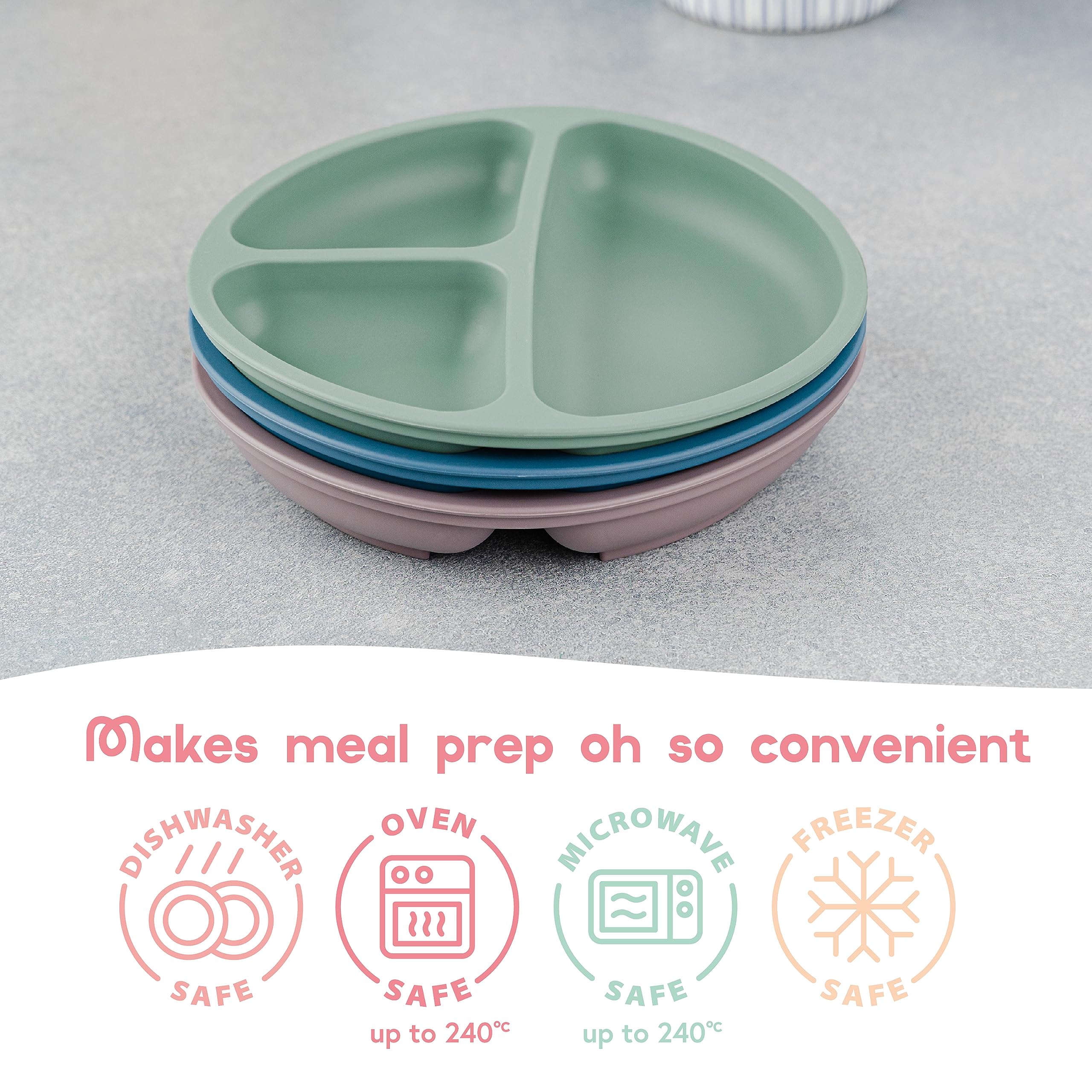 ChériKid plates are microwave safe for quick warming and flexible meal prep.