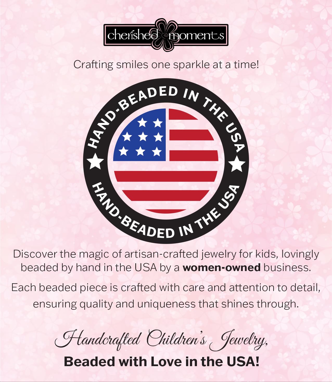 Cherished Moments infant bracelet on model, demonstrating timeless keepsake for special occasions.