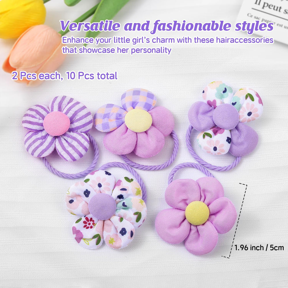 Cherocito flower bow hair ties add color and secure grip for active days.