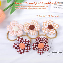 Cherocito hair ties and flower bows for cheerful looks and easy styling