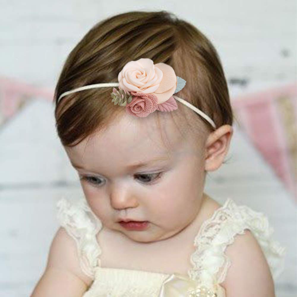 Cherrboll baby girl headbands with vivid colors for coordinating outfits