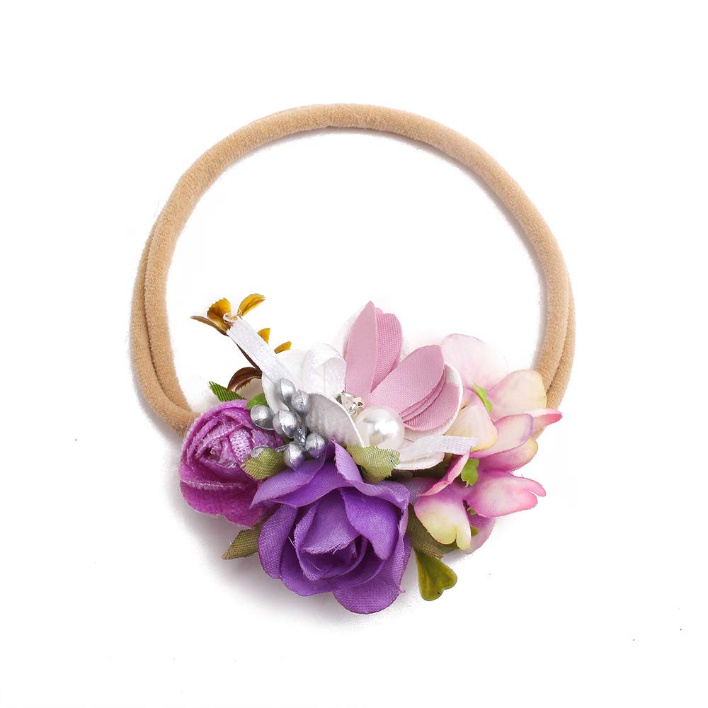 Cherrboll baby girl headband flower 06 — ideal accessory for birthdays, photos, pageants.