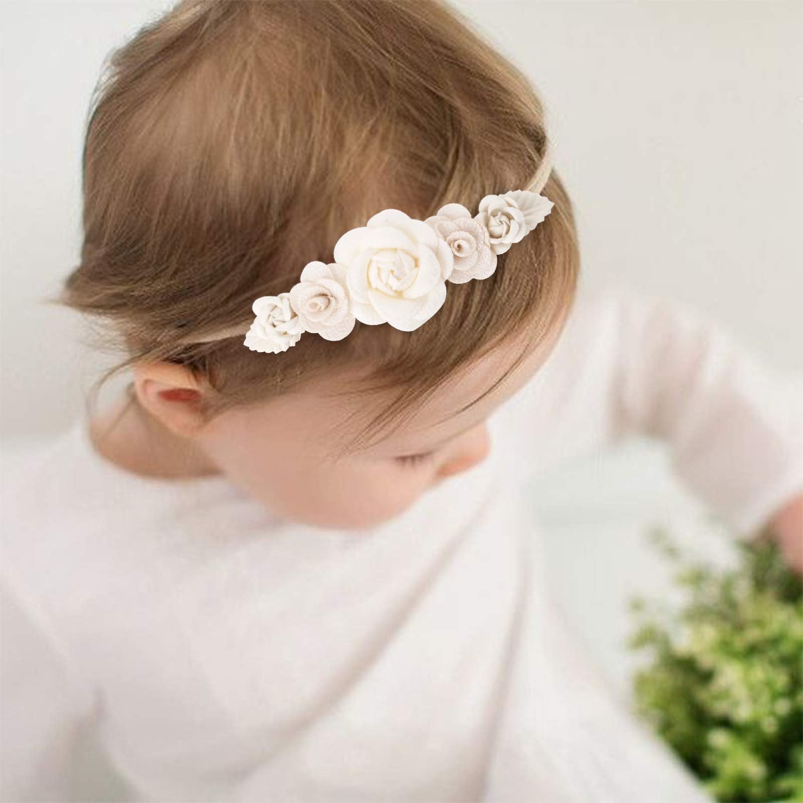 Cherrboll baby headbands elastic fit—won't slip, comfortable wear for all-day use.